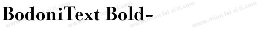 BodoniText Bold字体转换